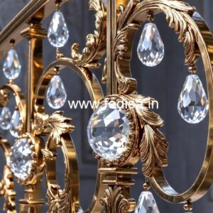 Designer Handcrafted Brass Crystal Railing CR-1248