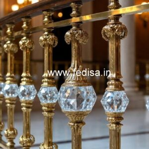 Brass Crystal Railings for Modern Villas CR-1249