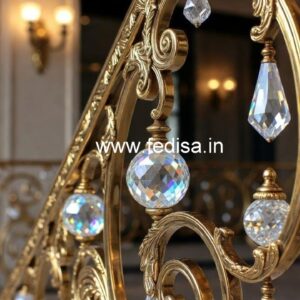 Stylish Brass Crystal Stair Railings CR-1250
