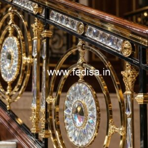 Brass Crystal Balcony Railing Ideas CR-1252