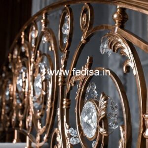 Luxury Brass Railings with Crystal Detailing CR-1253