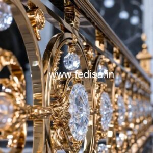 Royal Interior Brass Crystal Railing Ideas CR-1262
