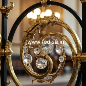 Artistic Crystal Brass Railings CR-1264