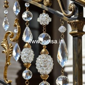 Designer Luxury Brass Crystal Railings CR-1267
