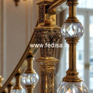 Luxury Home Decor Brass Crystal Railings CR-1272