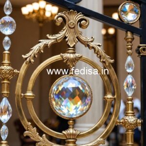 Brass Crystal Staircase with LED Lights CR-1274