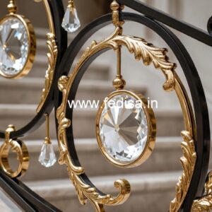Decorative Crystal Brass Railings CR-1275