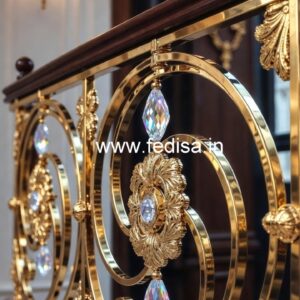 Brass Crystal Railings for Villas CR-1288