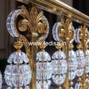 Designer Luxury Crystal Brass Railings CR-1306