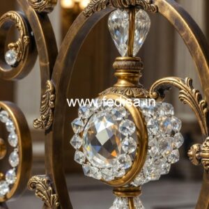 High-End Brass Crystal Stair Railings CR-1308