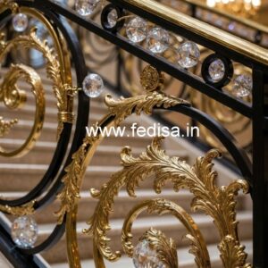 Contemporary Brass Crystal Railings CR-1329