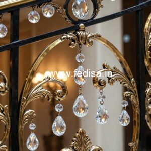 Premium Brass Crystal Staircase Decor CR-1331
