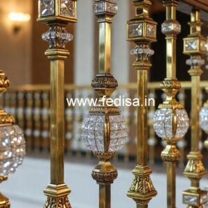 Designer Brass Crystal Railing Trends CR-1334