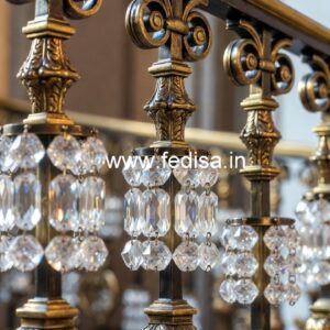 Designer Brass Crystal Railings for Interiors CR-1345