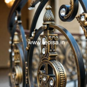 Designer Interior Brass Crystal Railings CR-1351