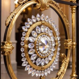 Stylish Brass Crystal Railing Designs CR-1355