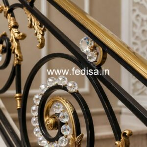 Royal Interior Brass Crystal Railings CR-1356