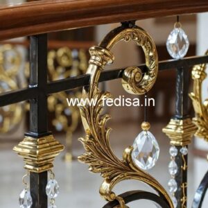 High-End Brass Crystal Railings for Homes CR-1366