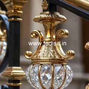 Luxury Brass Crystal Railings for Duplex CR-1374