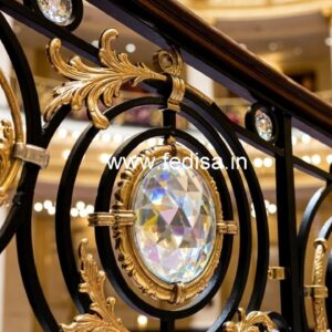 Premium Brass Crystal Railings for Luxury Homes CR-1396