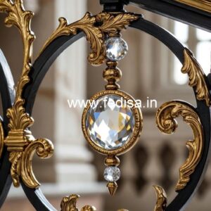 Elegant Brass Crystal Railings for Home Decor CR-1397