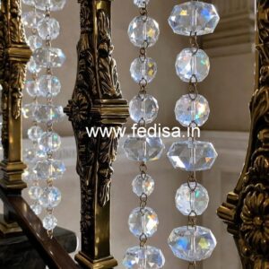 Stylish Brass Crystal Railings for Luxury Interiors CR-1403