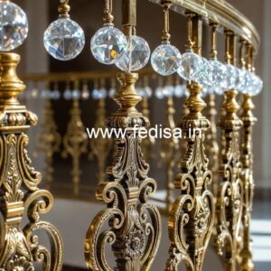 Stylish Brass Crystal Railings for Luxury Living CR-1411
