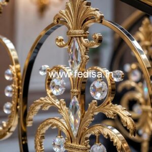 Royal Look Brass Crystal Stair Designs CR-1425