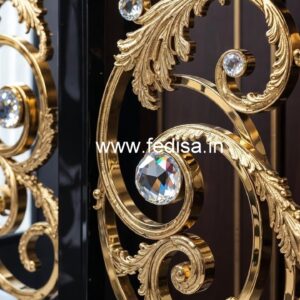 Stylish Brass Crystal Railing for Interiors CR-1430