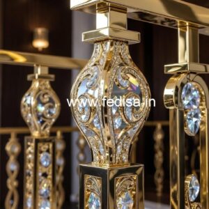 Modern Home Brass Crystal Railing Ideas CR-1434