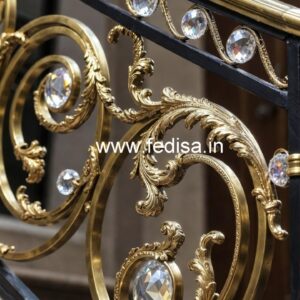 Premium Staircase Brass Crystal Railings CR-1435