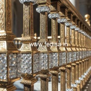 Stylish Brass Crystal Railings for Architecture CR-1452