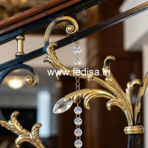 Luxury Brass Crystal Railings for Apartments CR-1453