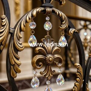 Luxury Brass Crystal Railings for Villas CR-1465
