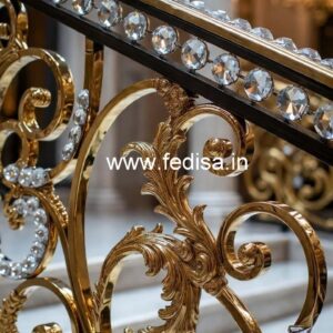 Premium Brass Crystal Railings for Projects CR-1466