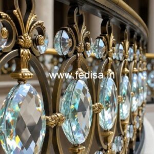 Luxury Brass Crystal Railings for Home Interiors CR-1478