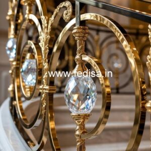 Premium Brass Crystal Railings for Decor CR-1483