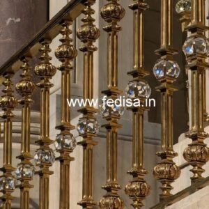 Designer Brass Crystal Railings for Villas CR-1484