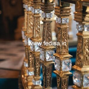 Premium Brass Crystal Railings for Home Design CR-1491
