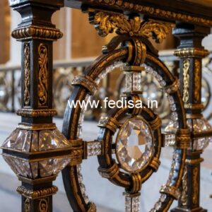 Luxury Brass Crystal Railings for Classic Homes CR-1499