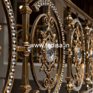 Elegant Brass Crystal Railings for Dream Homes CR-1504