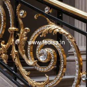 Premium Brass Crystal Railings for Stylish Interiors CR-1505