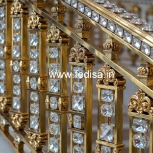 Luxury Brass Crystal Railings for Modern Living CR-1512