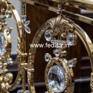 Premium Brass Crystal Railings for Design CR-1516