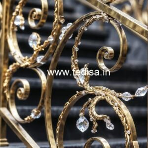 Luxury Brass Crystal Railing Design Ideas CR-1519