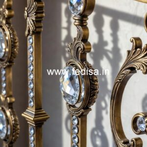 Modern Brass Crystal Railing for Home Interiors CR-1523