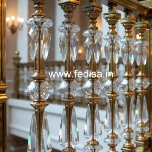 Brass Crystal Railing for Luxury Homes CR-1527