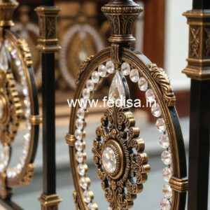 Custom Brass Crystal Railing for Interiors CR-1532