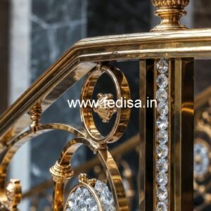 Unique Brass Crystal Railing Concepts CR-1534