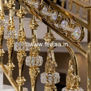 Contemporary Brass Crystal Railing Designs CR-1536